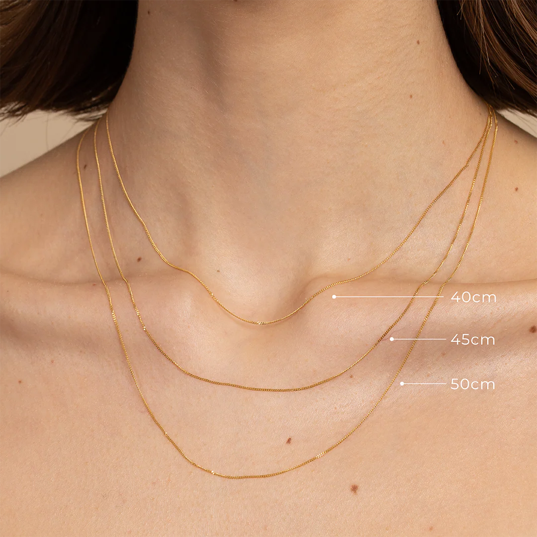 Astrid Chain Necklace in Solid Gold - Image 3