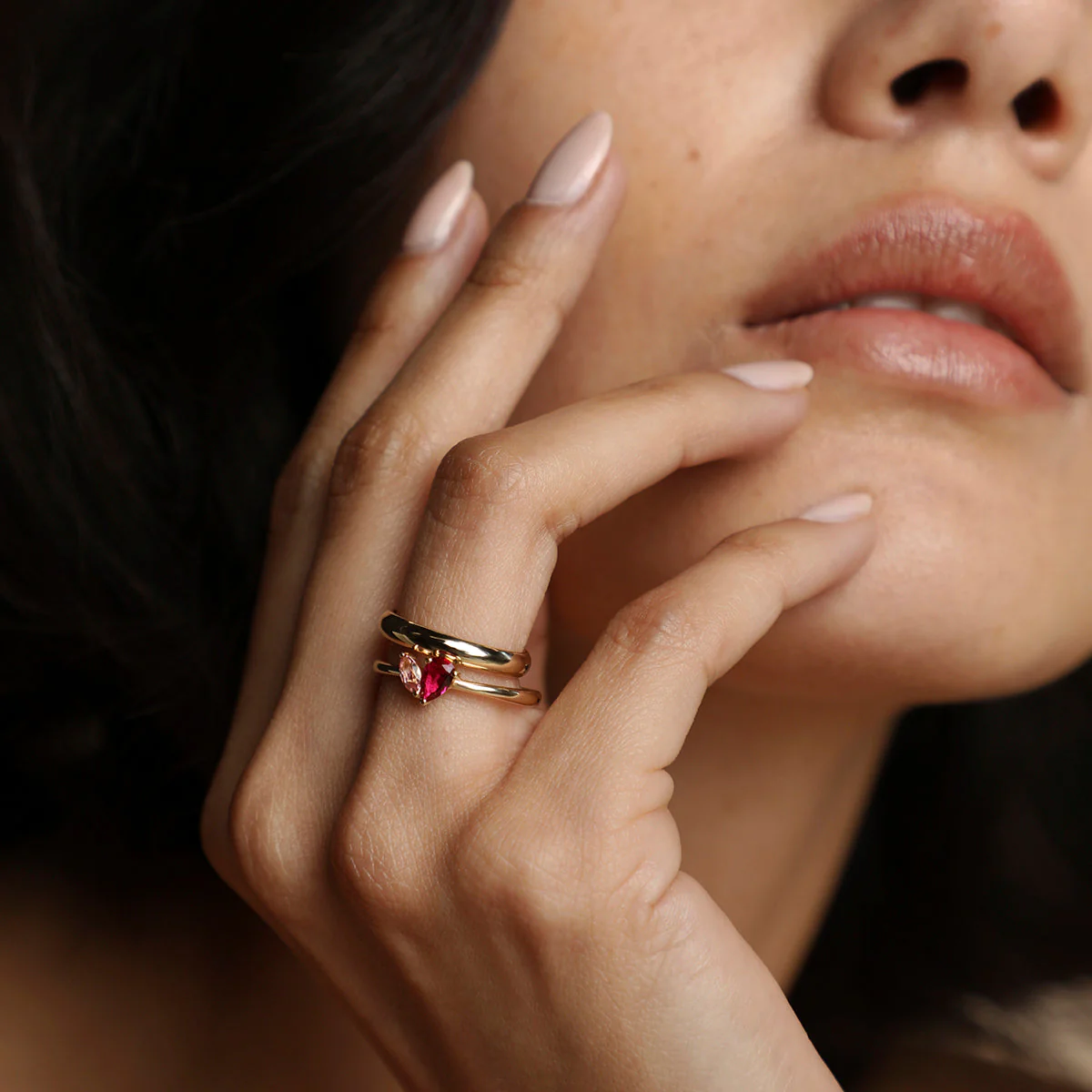 Astrid et Miyu Milestone Ring in Solid Gold - Image 5