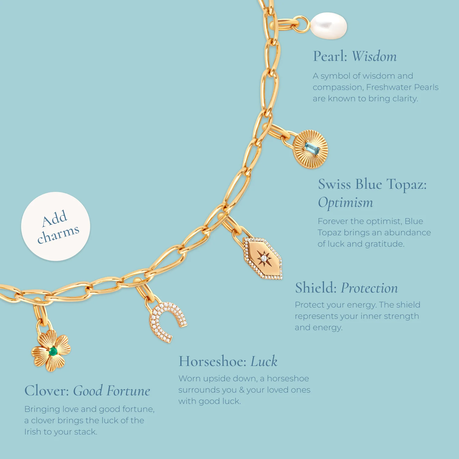 Bold Link Chain Bracelet in Gold - Image 4