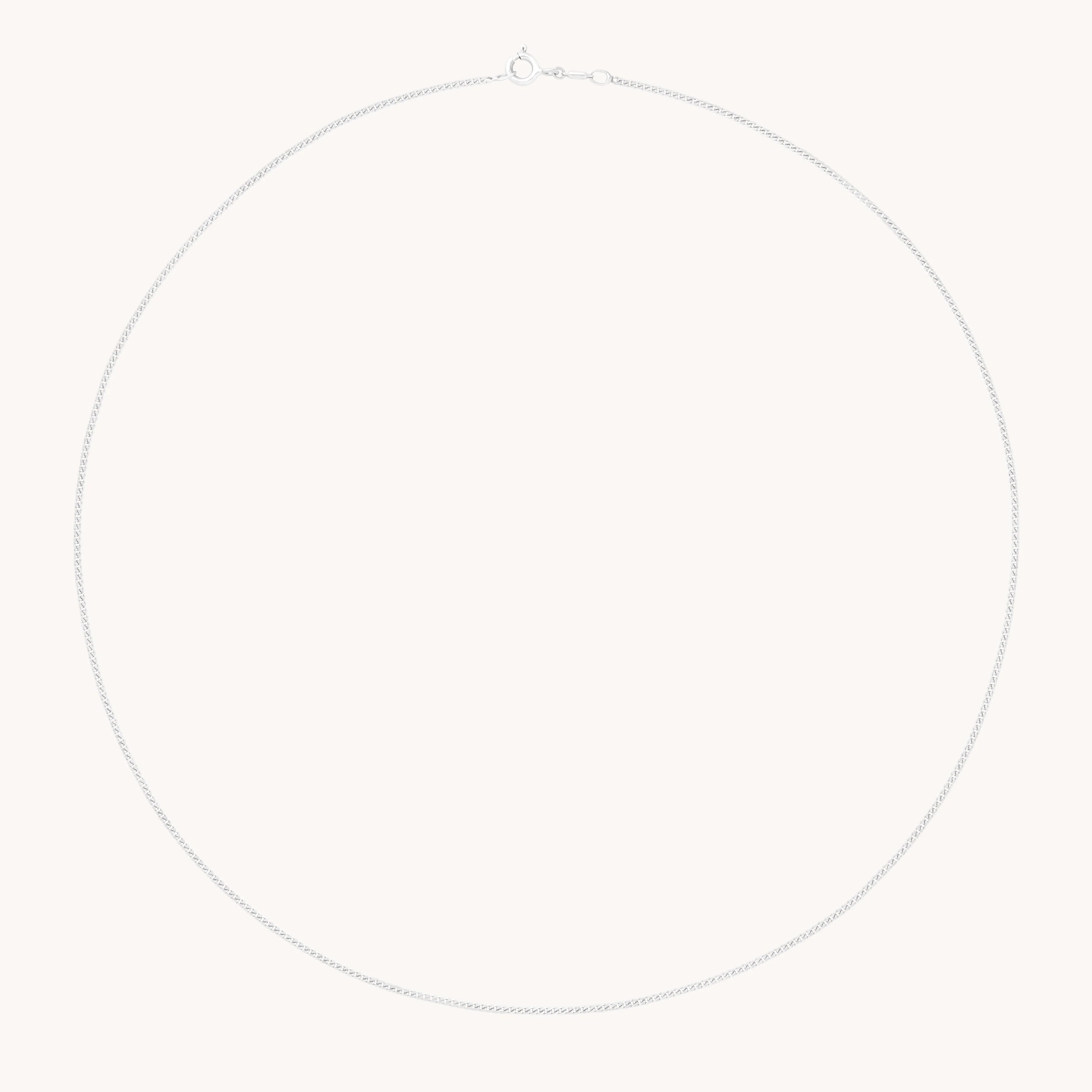 Bold Miyu Chain Necklace in Solid White Gold