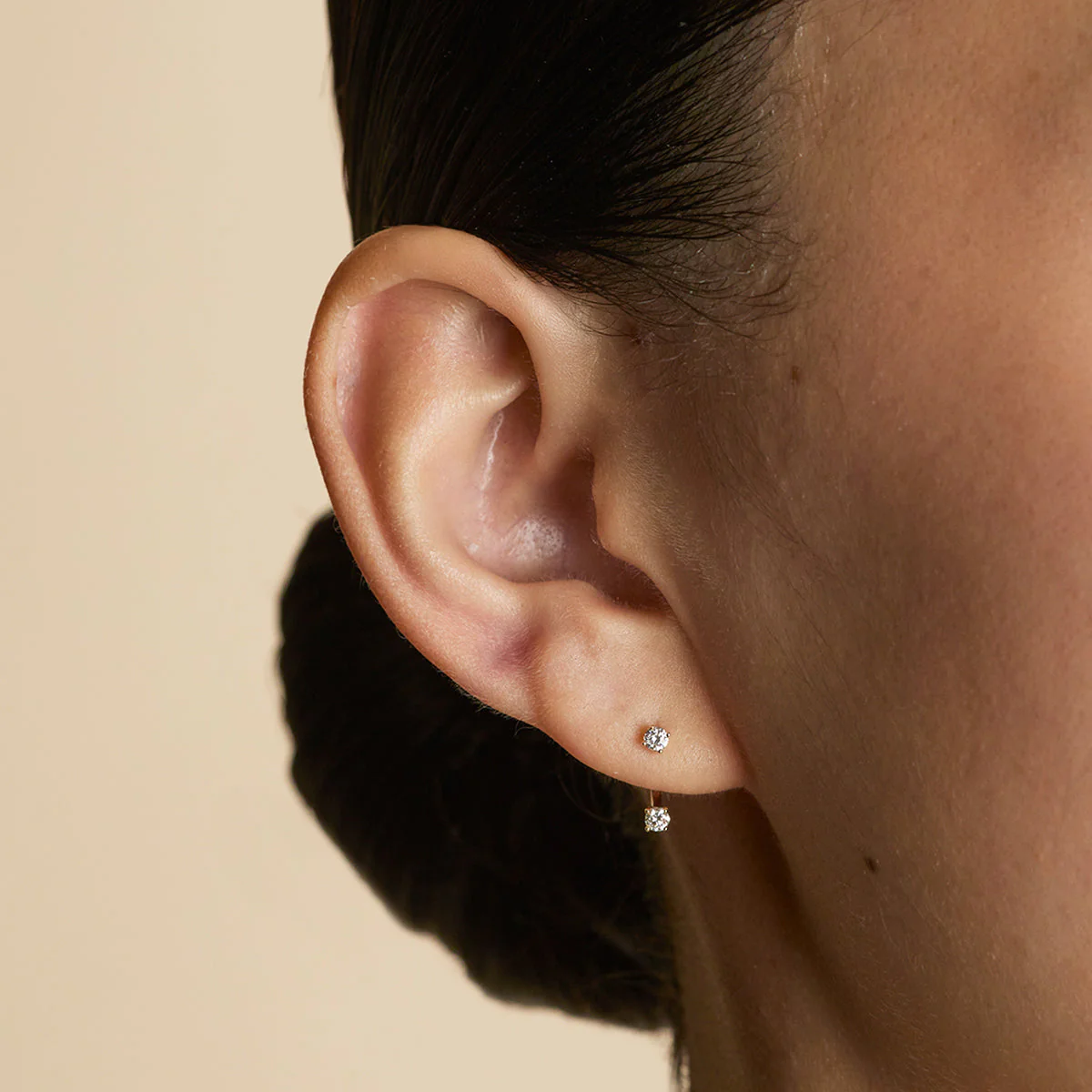 Diamond Ear Jacket in Solid Gold - Image 2
