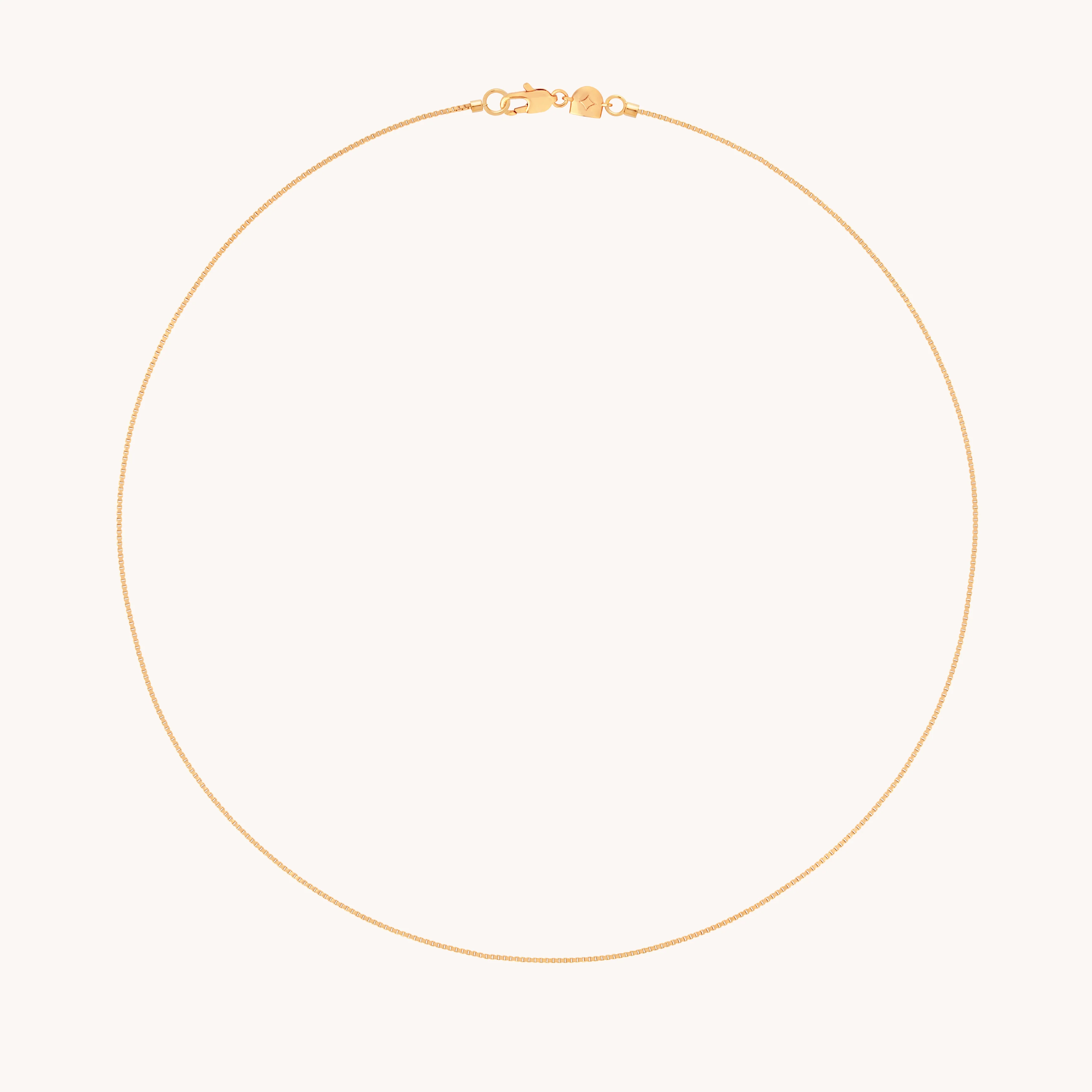Essential Box Chain Necklace in Gold