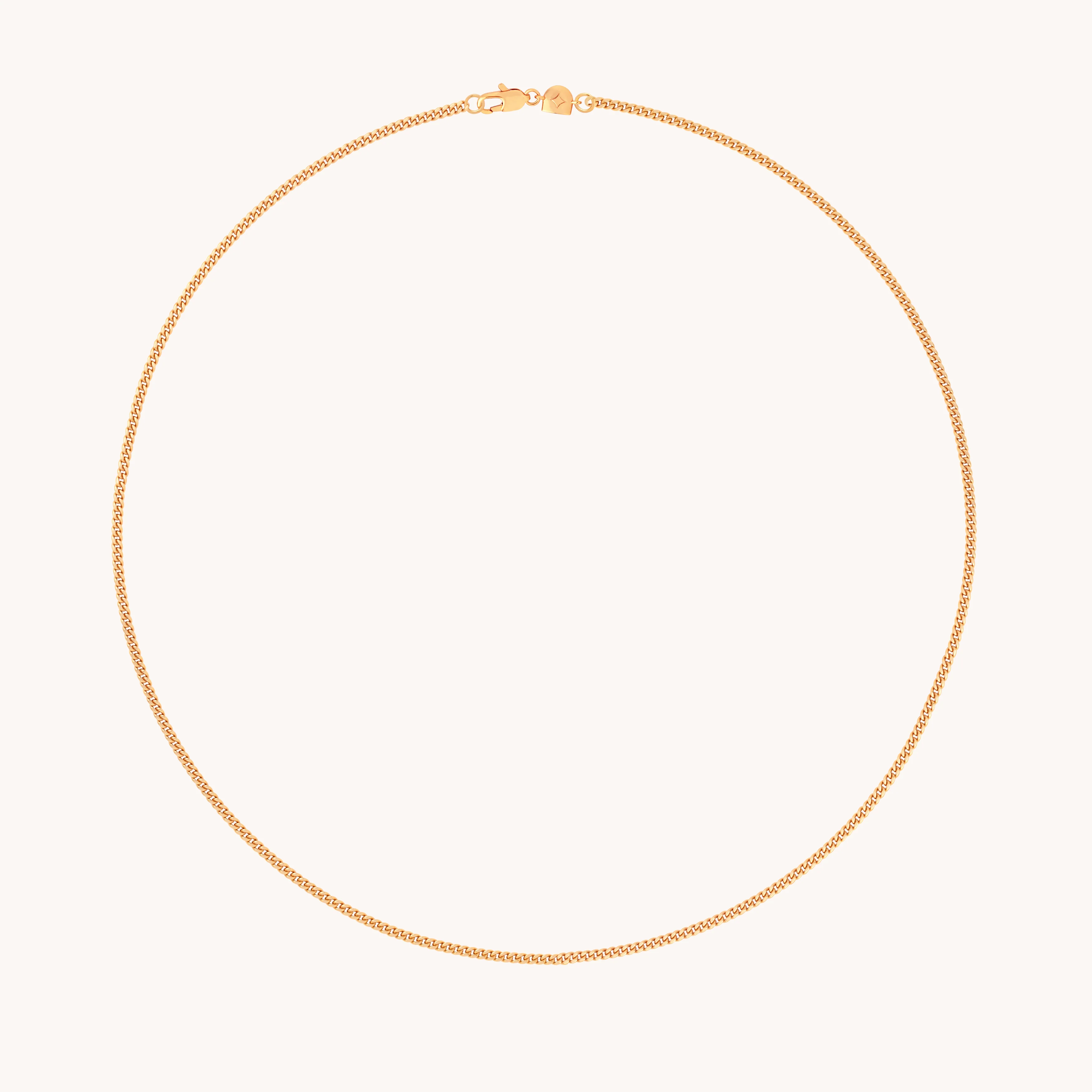 Essential Curb Chain Necklace in Gold
