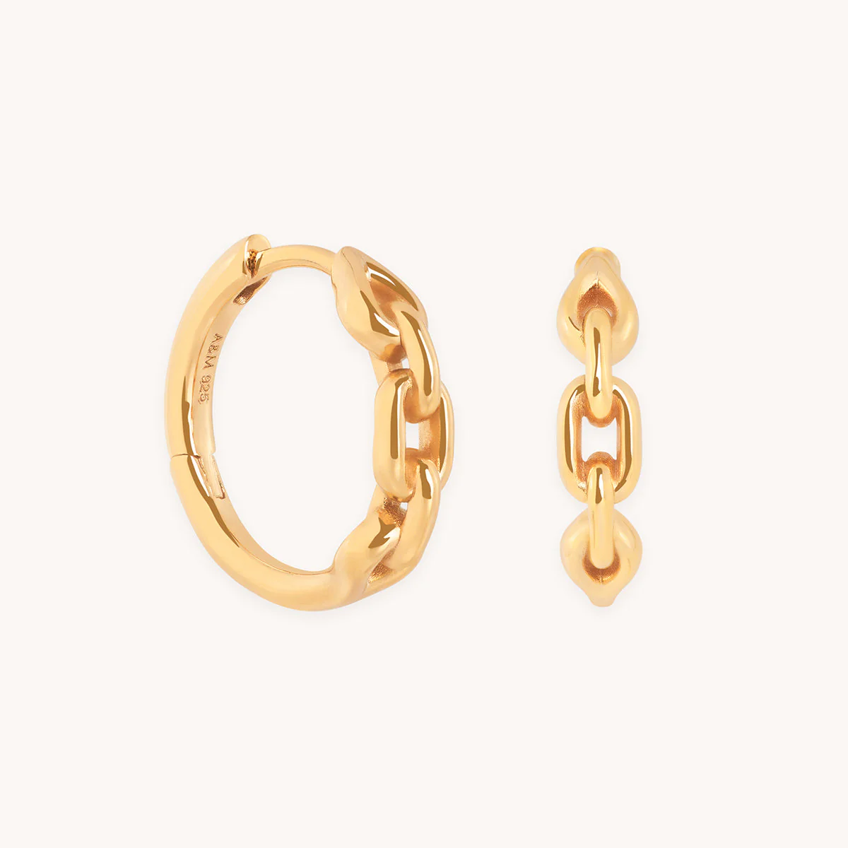 Hardware Link Hoops in Gold