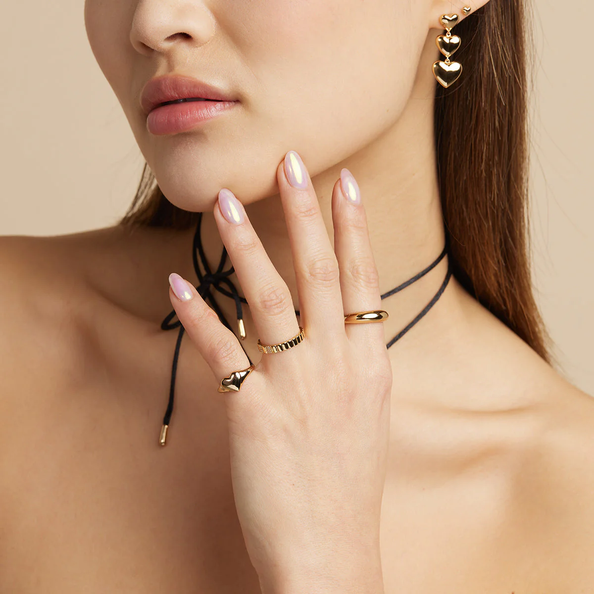 Heart Signet Ring in Gold - Image 8