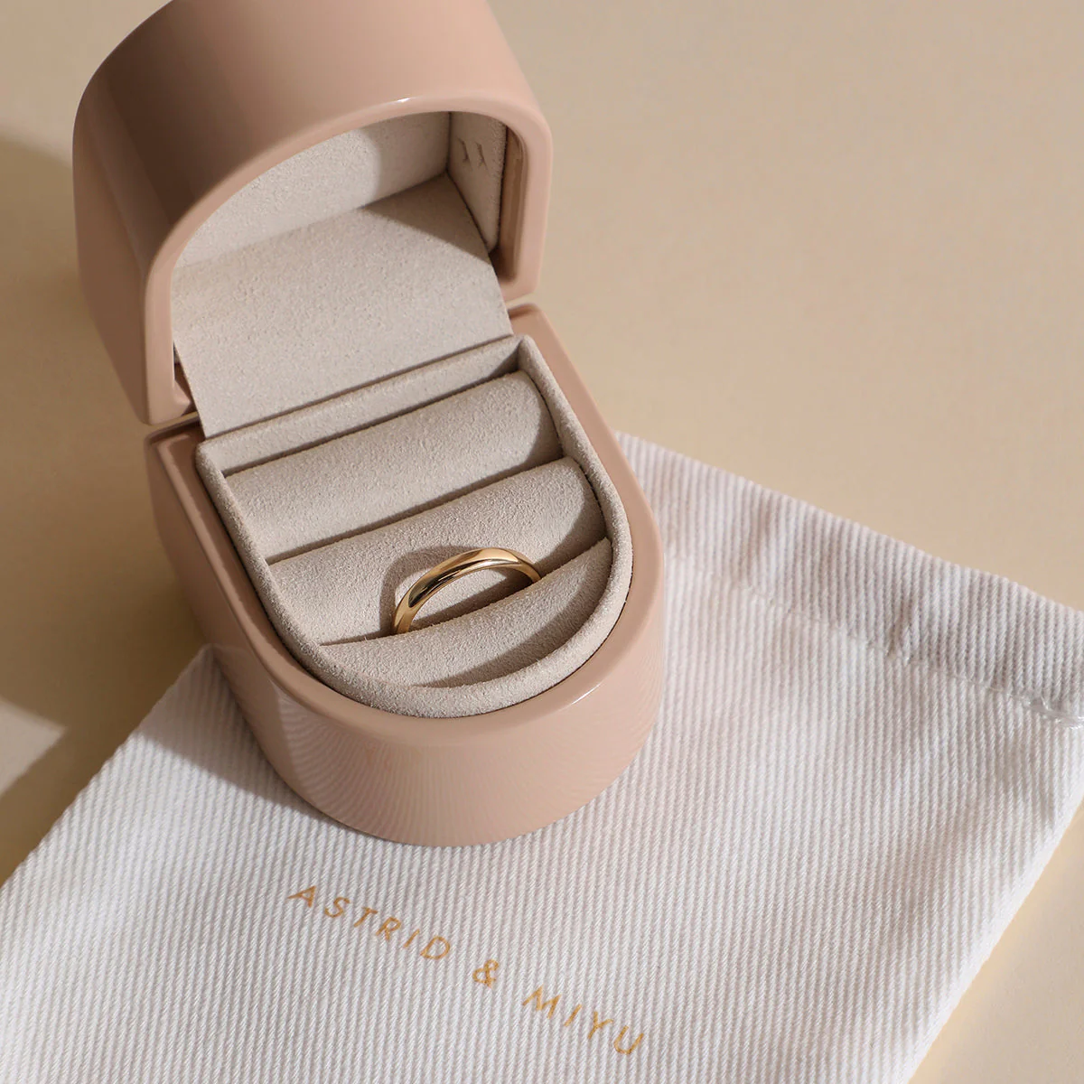 Hidden Diamond Milestone Ring in Solid Gold - Image 8