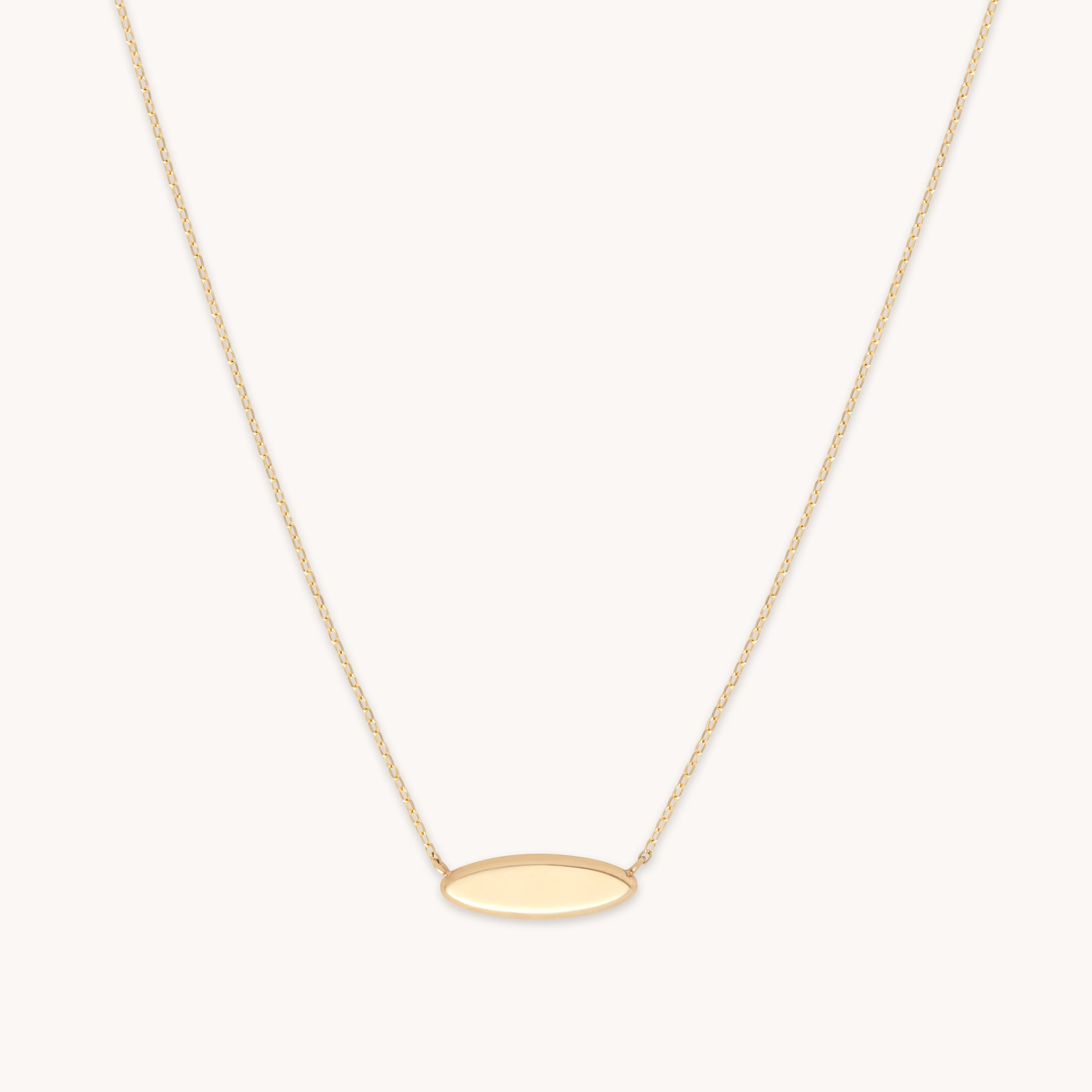 ID Pendant Necklace in Solid Gold