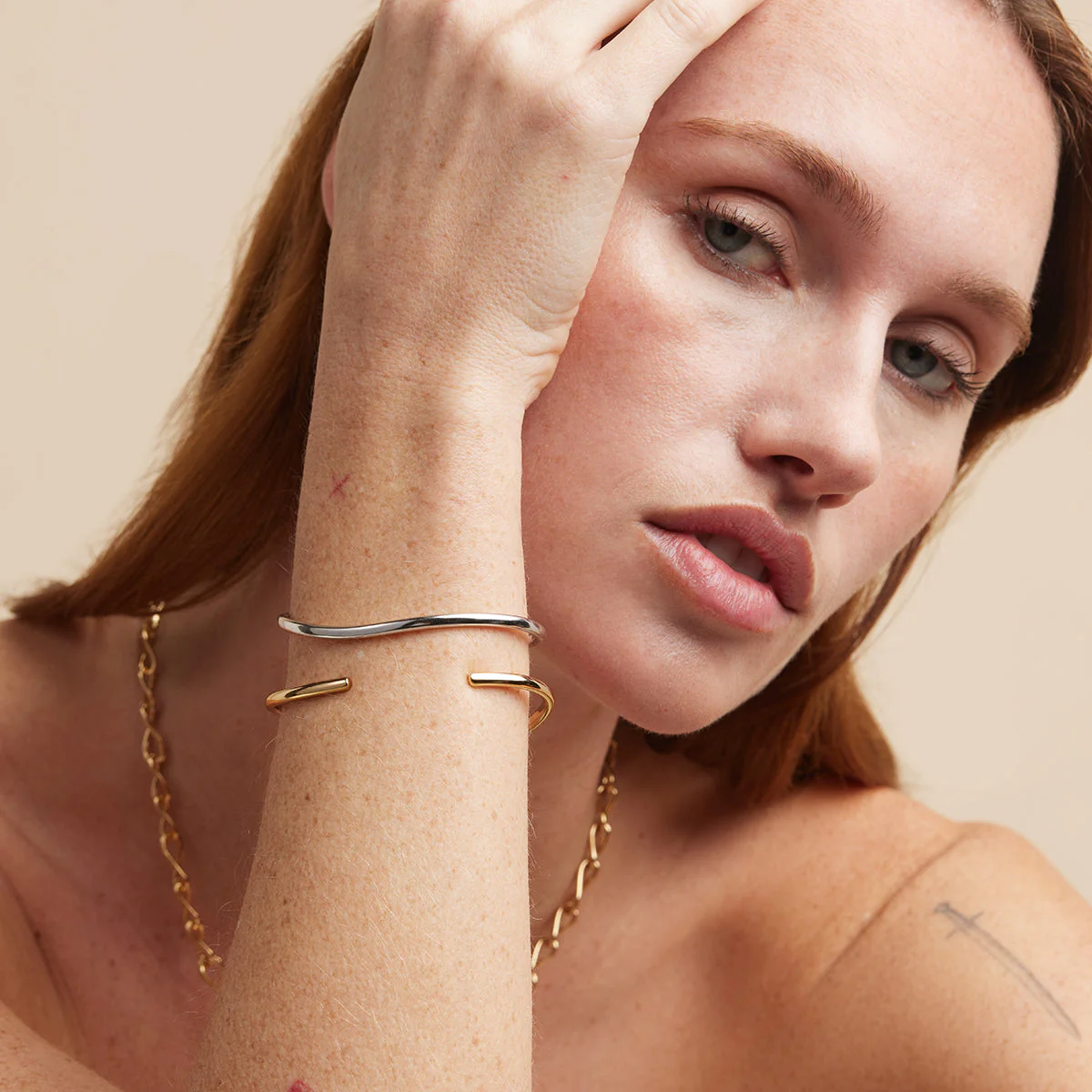 Infinite Cuff in Gold - Image 3
