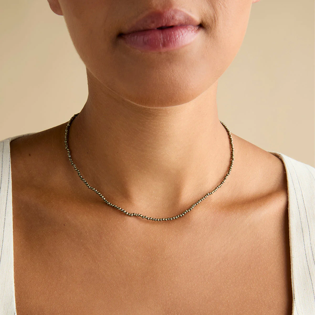 Ironstone Gemstone Necklace in 9k White Gold - Image 2
