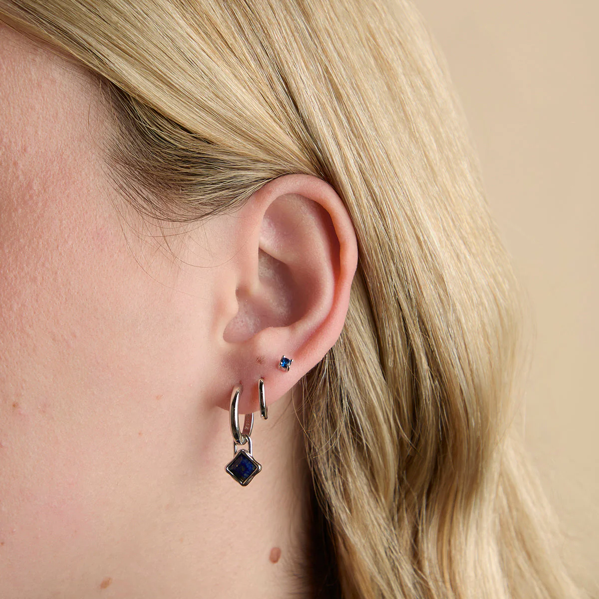 Lapis September Clip Charm in Silver - Image 4