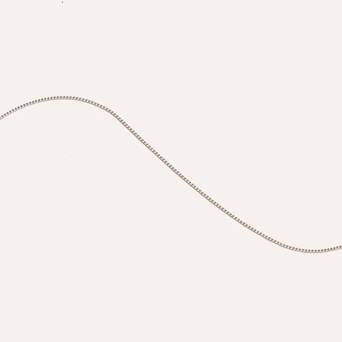 Miyu Chain Necklace in Solid White Gold - Image 4