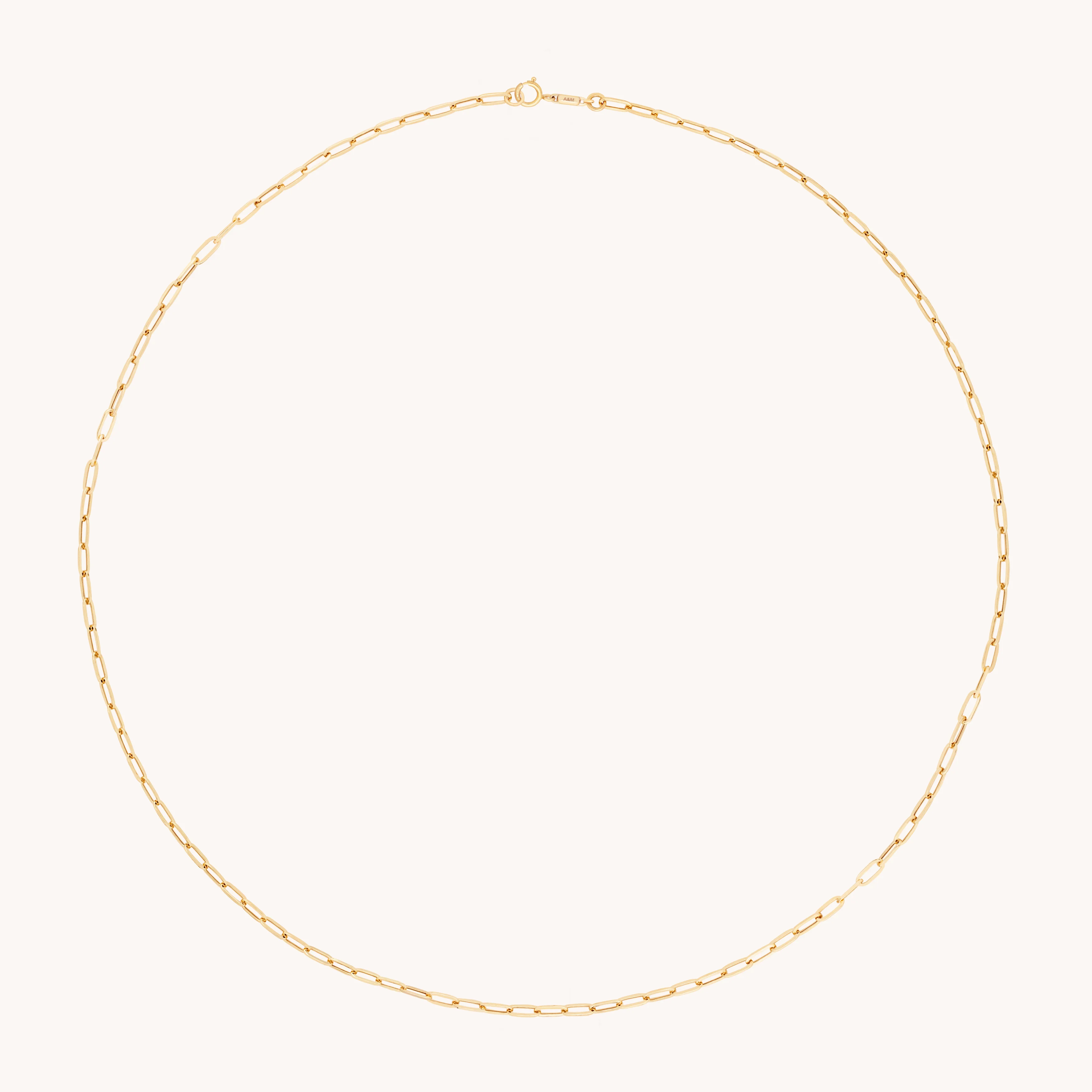 Piccadilly Chain Necklace in Solid Gold