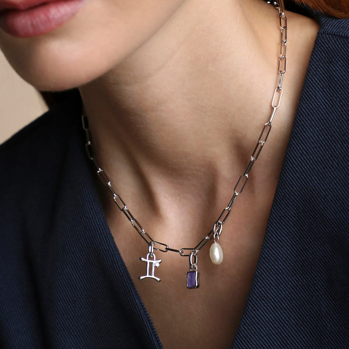 Piccadilly Necklace Charming Gift Set in Silver - Image 2