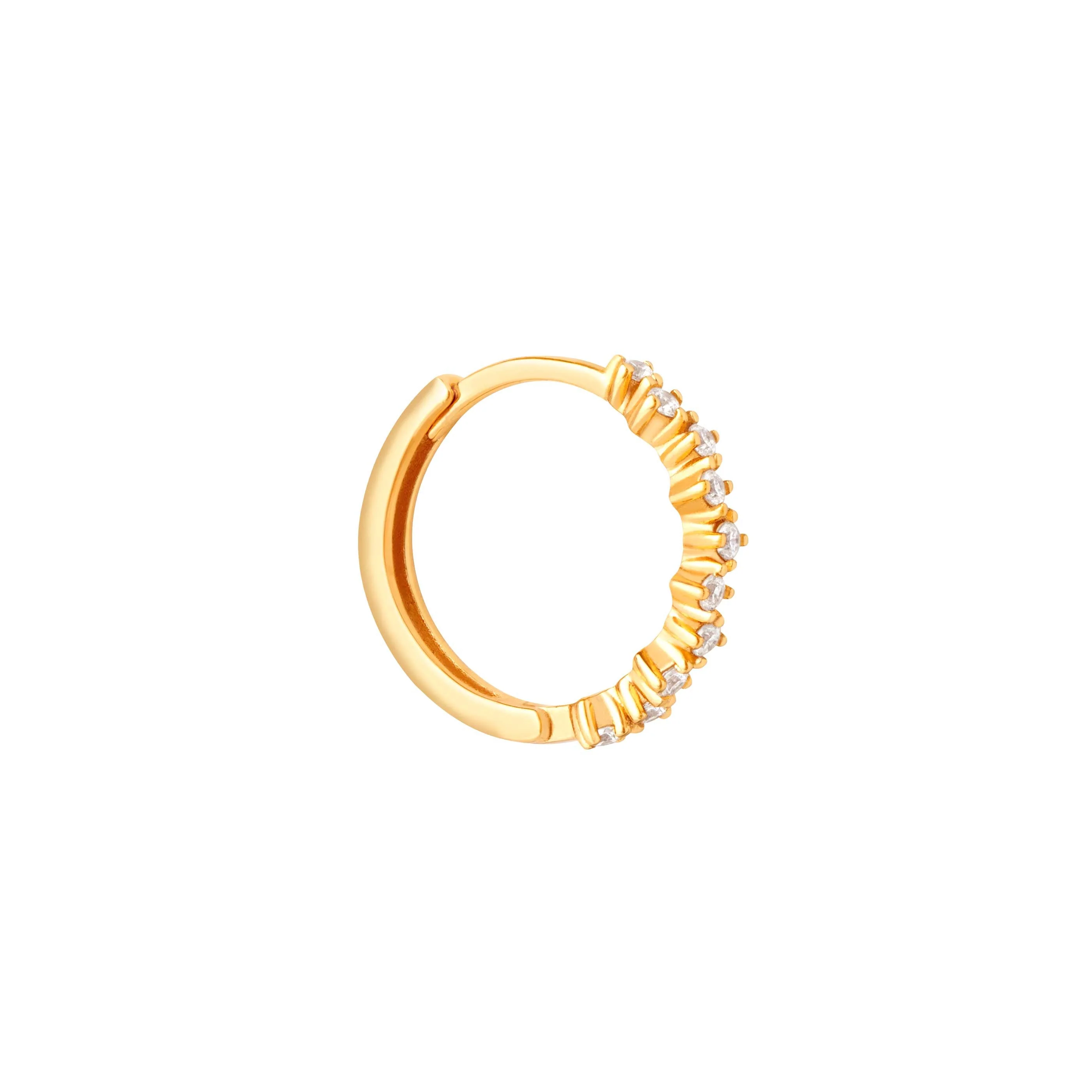 Cluster Hoop 11.5mm in Gold - Image 5