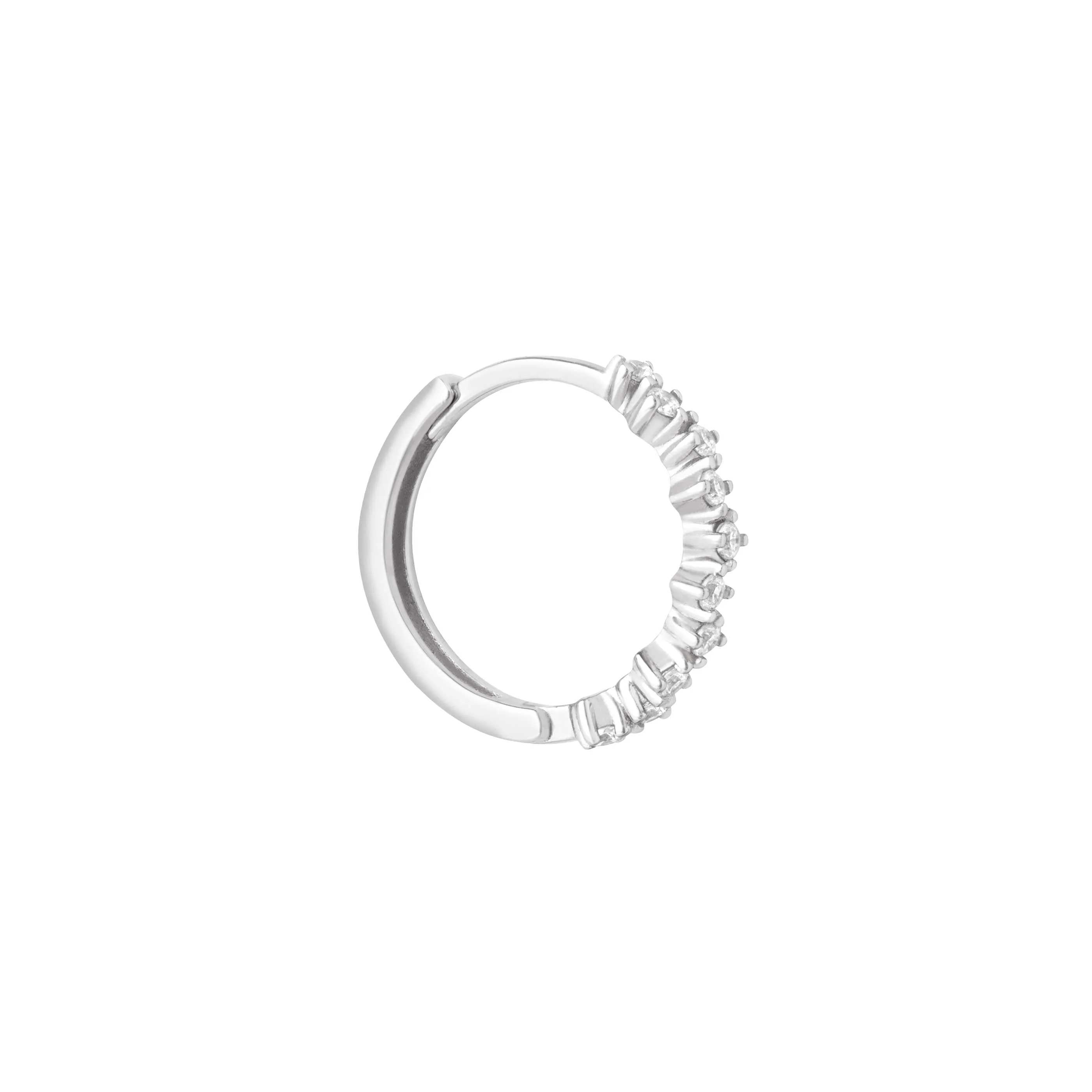 Cluster Hoop 11.5mm in Silver - Image 4