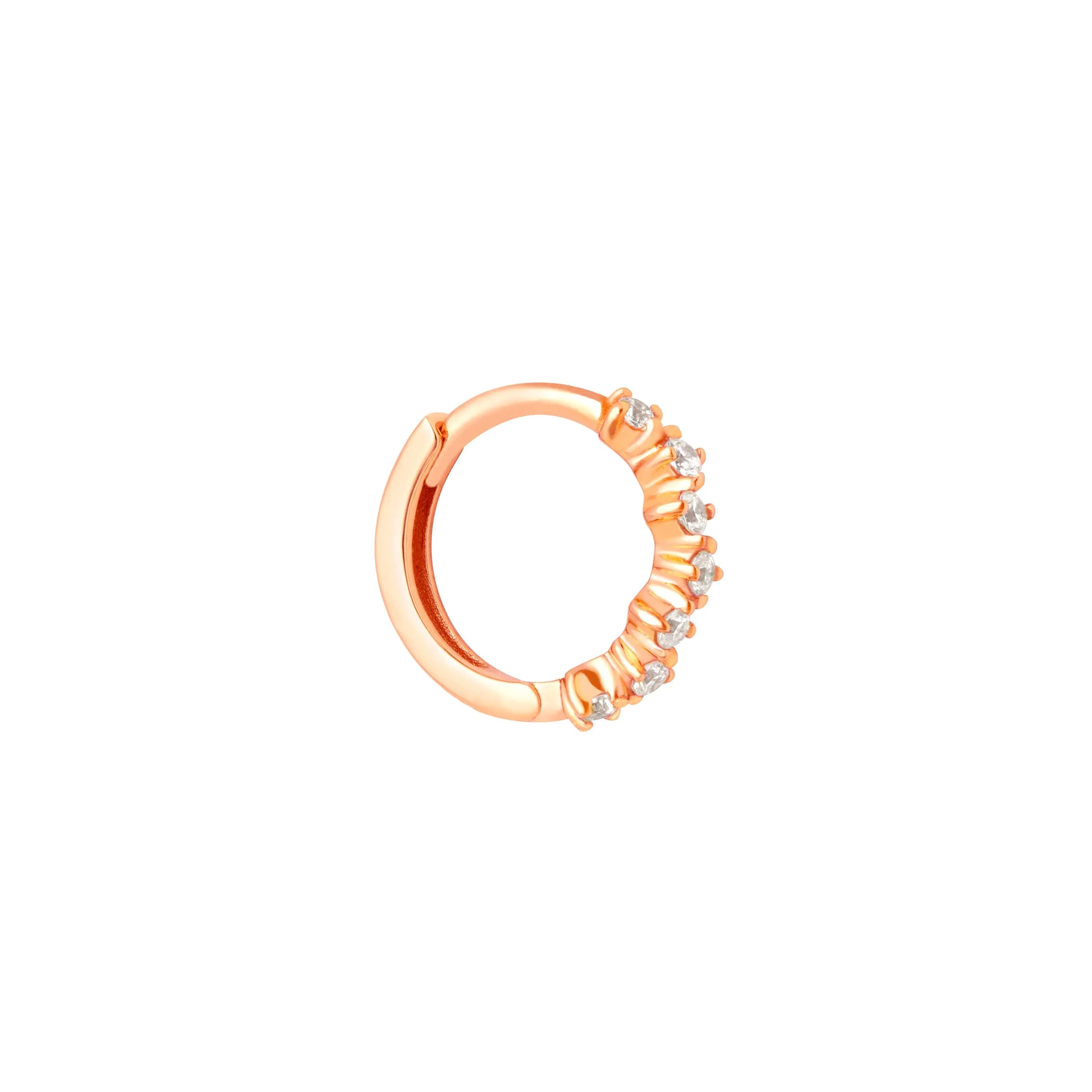 Cluster Hoop 8mm in Rose Gold - Image 5