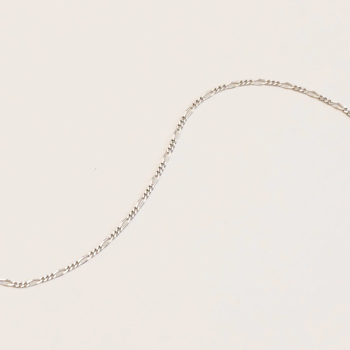 Soho Chain Necklace in Solid White Gold - Image 7