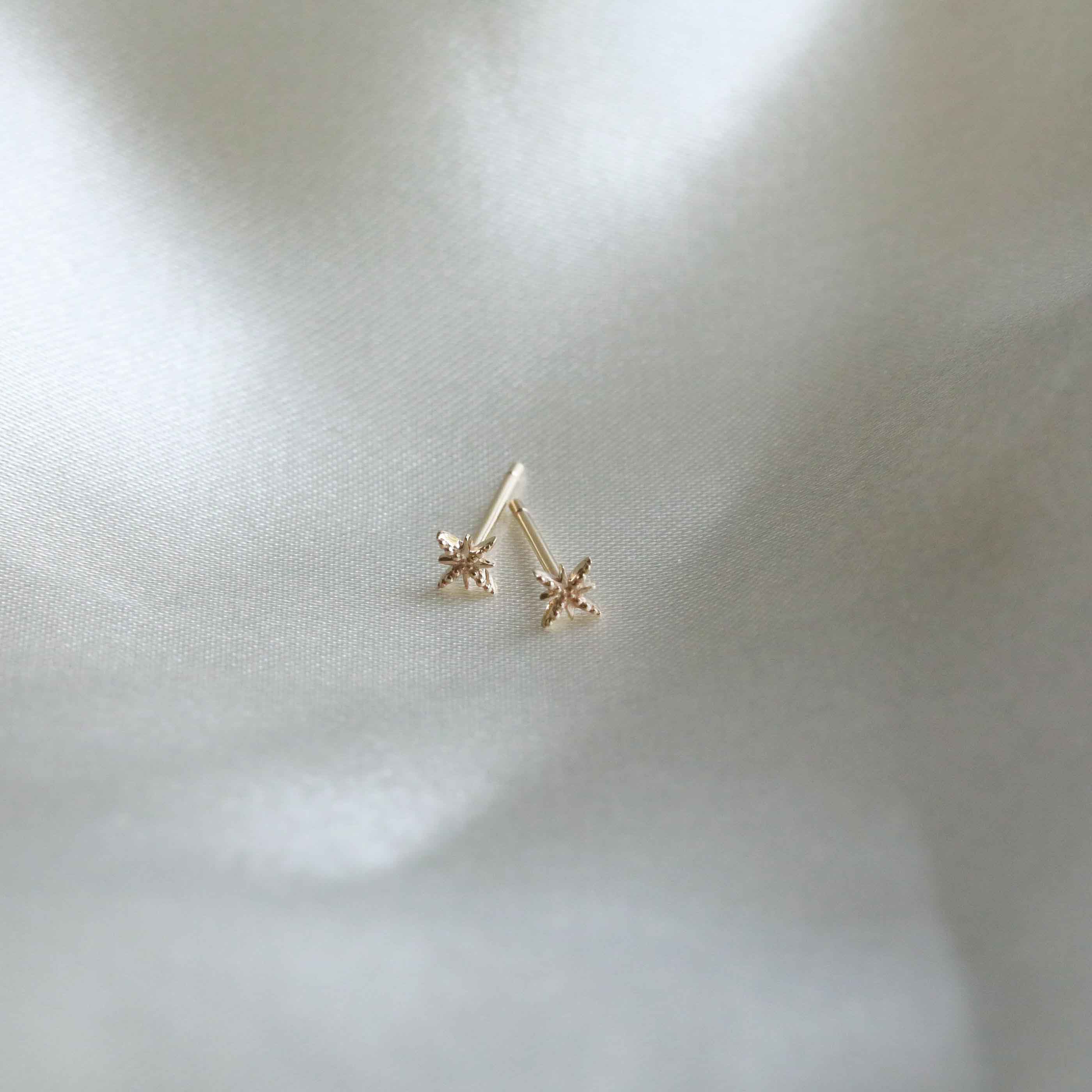 Twilight Stud Earrings in Solid Gold - Image 6