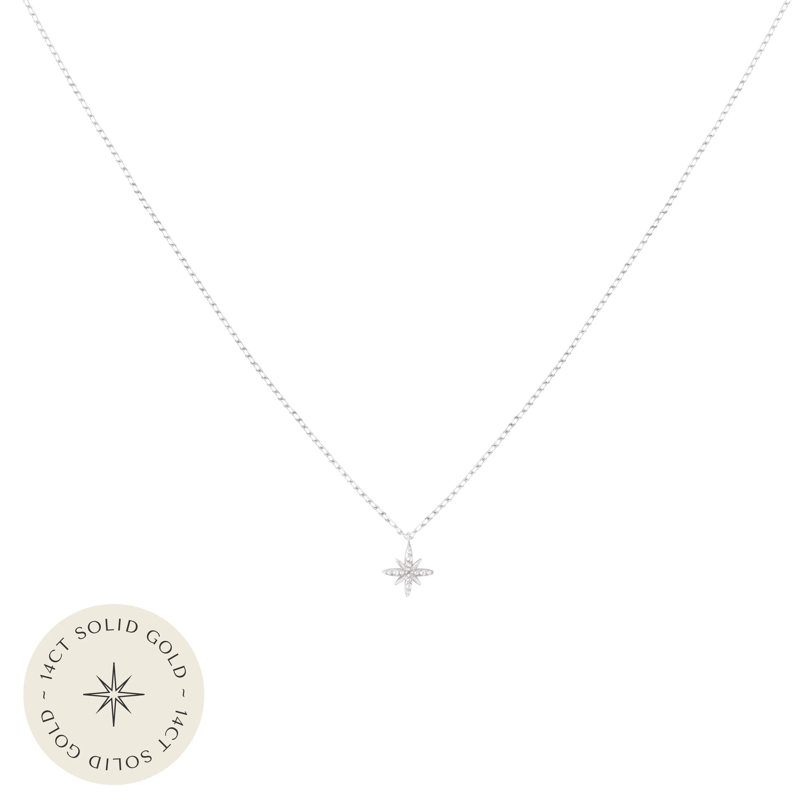 Twilight Pendant Necklace in Solid White Gold - Image 5