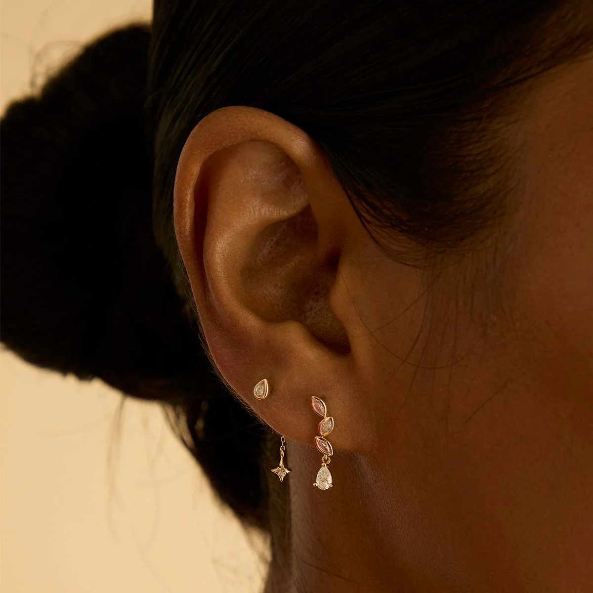 Star Ear Curation Chain™ in Solid Gold - Image 3