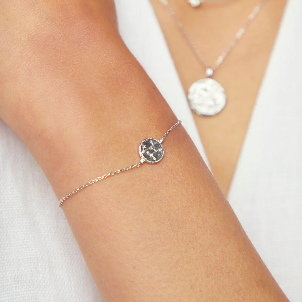 Virgo Zodiac Bracelet in Silver - Image 2
