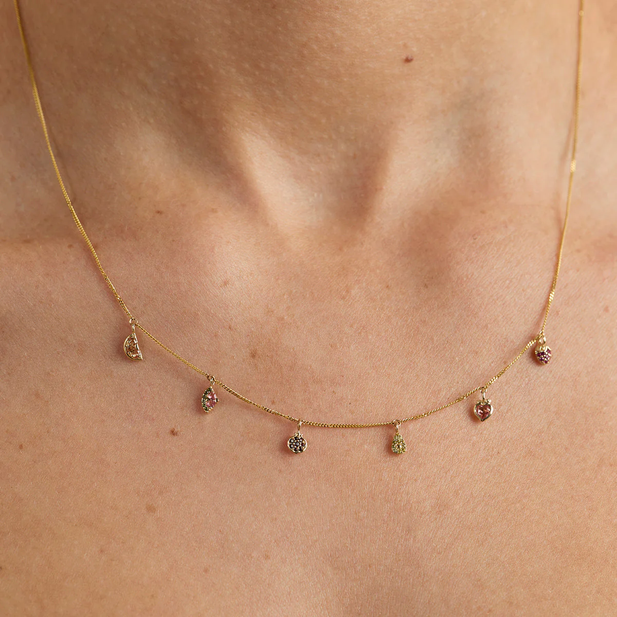 Watermelon Charm 9k Gold - Image 2